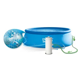 Piscină gonflabilă ideală pentru copii, oferind bucurie și distracție în grădină