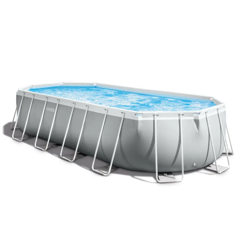 Piscină cu cadru metalic 610 x 305 cm pentru întreaga familie, distracție în grădină