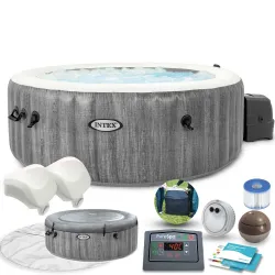 SPA gonflabil cu hidromasaj 196 x 71 cm 4 persoane INTEX 28440