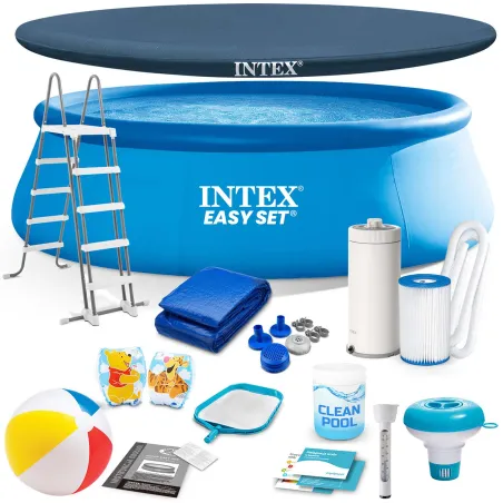 Piscină de grădină cu cadru 457 x 122 cm set 18 în 1 INTEX 26168