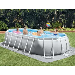Piscină de grădină 503 x 274 x 122 cm din material rezistent pentru exterior