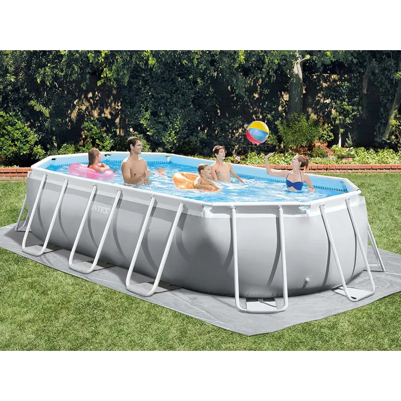 Piscină de grădină 503 x 274 x 122 cm din material rezistent pentru exterior