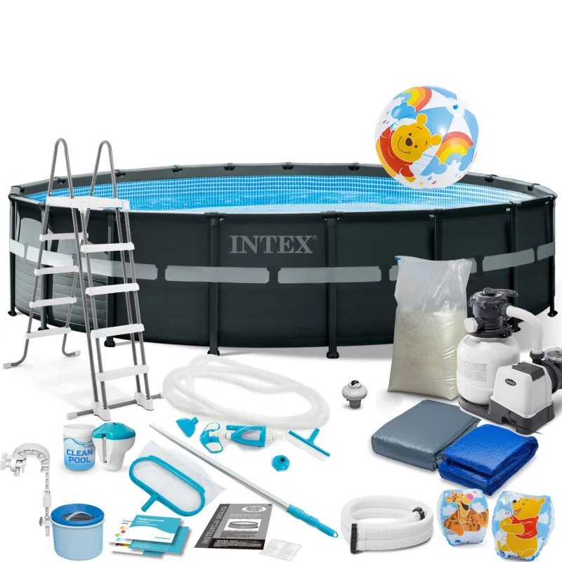 Piscină de grădină 549 x 132 cm, ideală pentru exterior, construcție durabilă