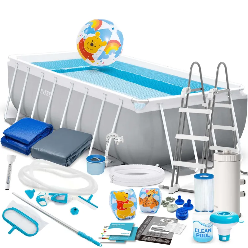 Piscină de grădină cu cadru 488 x 244 x 107 cm, set 21in1