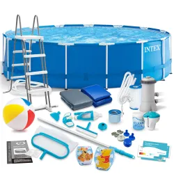 Piscină de grădină cu cadru 457 x 122 cm 21in1 INTEX 28242