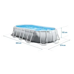 Piscină dreptunghiulară 503x274x122cm, perfectă pentru distracție în grădină vara