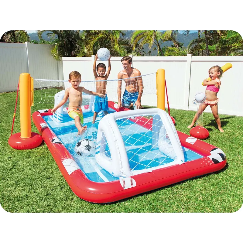 Ideal pentru joaca în aer liber Centru de Joacă Arena Sportivă Gonflabil Intex 57147 pentru copii