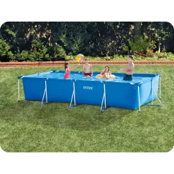 Piscină cu Cadru Metalic 450x220x84 cm 16 în 1 Intex 28274 din material rezistent