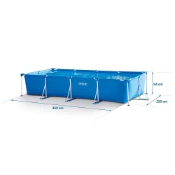 Piscină cu Cadru Metalic 450x220x84 cm 16 în 1 Intex 28274 pentru familii cu copii