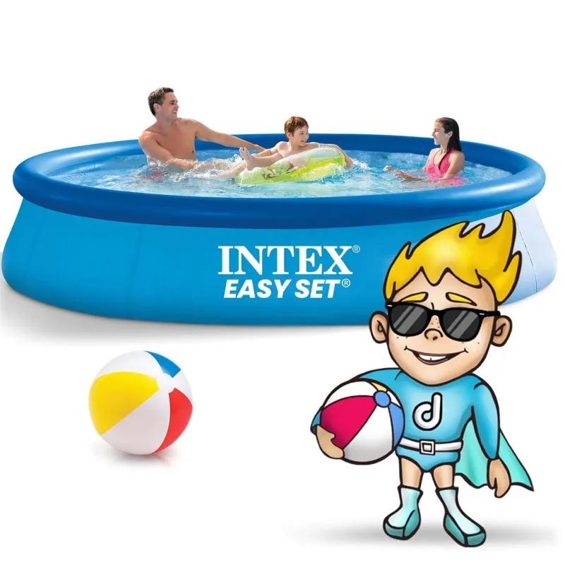 Piscină gonflabilă de grădină albastră 305 x 61 cm, perfectă pentru exterior