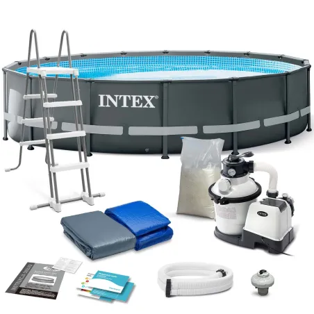 Piscină de Grădină 488 x 122 cm 12în1, ideală pentru distracția în aer liber