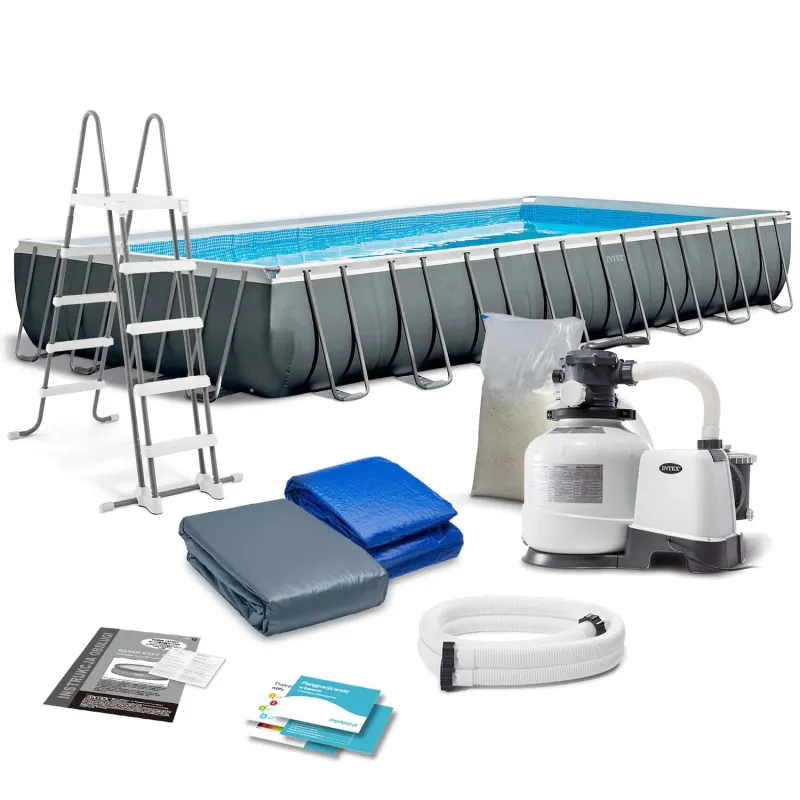 Piscină de grădină 975 x 488 x 132 cm, perfectă pentru distracție de vară