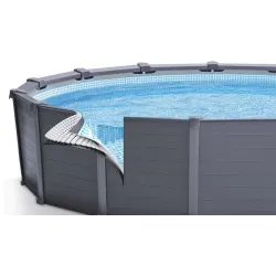 Piscină gonflabilă rotundă albastră, perfectă pentru distracția de vară