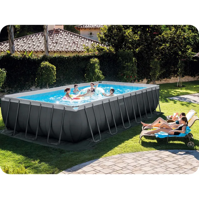 Piscină cu cadru distractivă pentru zile de vară pline de bucurie