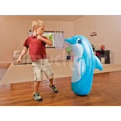 Delfin Gonflabil Balansant INTEX 44669, perfect pentru distracție la piscină sau pe plajă