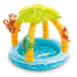 Piscină Gonflabilă pentru Copii cu Baldachin Insulă 102 x 86 cm Intex 58417