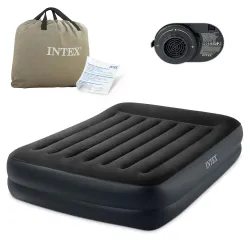Saltea gonflabil 203x152x42 cm cu pompă electrică încorporată INTEX 64124
