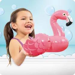 Jucărie gonflabilă flamingo, perfectă pentru joaca în apă și distracție