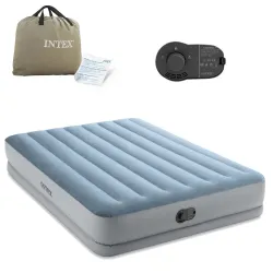 Saltea gonflabil 203x152x36 cm cu pompă electrică încorporată INTEX 64159