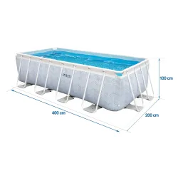 Piscină de grădină 400 x 200 x 100 cm, perfectă pentru relaxare în grădină