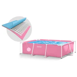 Piscină de grădină albastră, perfectă pentru vară