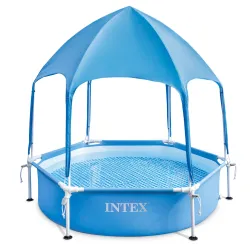 Piscină cu Cadru pentru Copii cu Baldachin 183 x 38 cm INTEX 28209