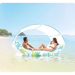 Insulă gonflabilă 224 x 150 cm perfectă pentru distracție în grădină sau la piscină