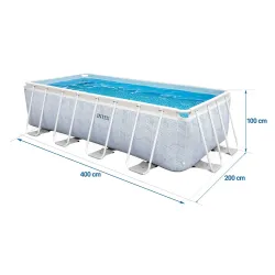 Piscină cu cadru 400 x 200 x 100 cm pentru distracție în familie