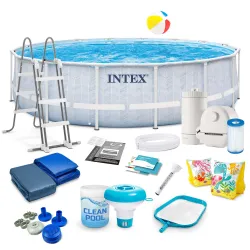 Piscină de grădină cu structură 488 x 122 cm 21in1 INTEX 26746