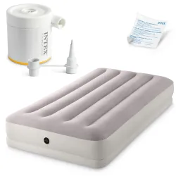 Saltea gonflabil 191x99x30 cm cu pompă electrică INTEX 64177