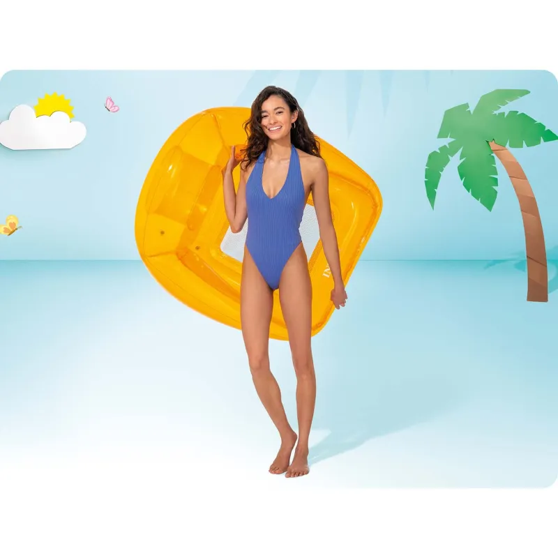 Fotoliu saltea gonflabil portocaliu INTEX 56802, un element elegant pentru grădină