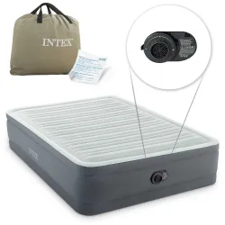 Saltea Gonflabil 203x152x46 cm cu Pompă Electrică Încorporată INTEX 64906ND