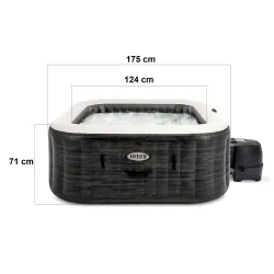 SPA gonflabil cu hidromasaj, materiale durabile și scaune confortabile, ideal pentru petreceri
