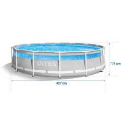 Piscină cu cadru 427 x 107 cm, ideală pentru distracții în grădină