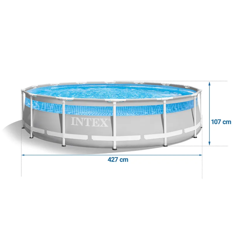 Piscină cu cadru 427 x 107 cm, ideală pentru distracții în grădină