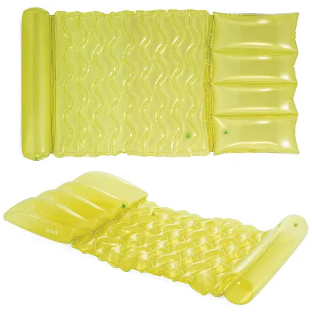 Saltea gonflabil pentru înot verde lime Intex 58725, ideală pentru relaxare vara