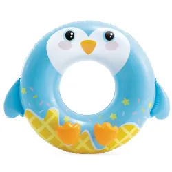 Inelul de înot pinguin 81 cm INTEX 59266