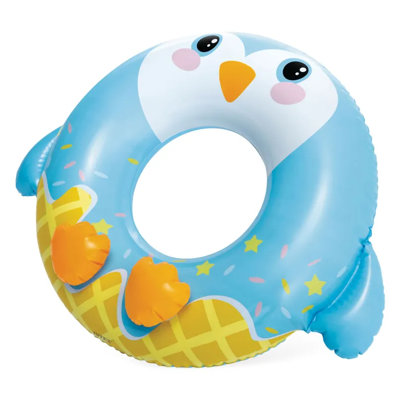 Colac de înot rezistent în formă de pinguin 81 cm, perfect pentru copii