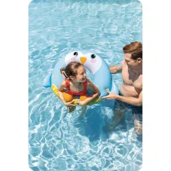 Inel de înot pinguin 81 cm, perfect pentru distracție în grădină
