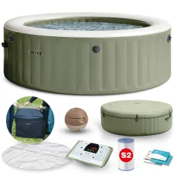 SPA gonflabil cu hidromasaj pentru 6 persoane, ideal pentru relaxare în grădină