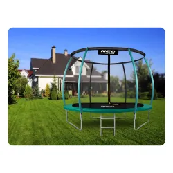 Trambulină de grădină 8ft, colorată, perfectă pentru distracție în aer liber