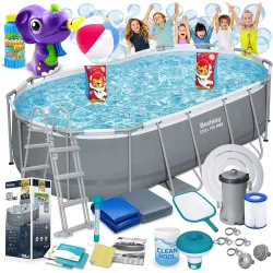Bestway 56620 Piscină cu Cadru 427 x 250 x 100 cm 18in1