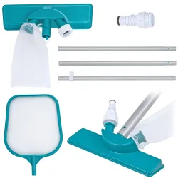 Bestway 58013 Kit Curățare Piscină Bară 167cm + Aspirator + Plasă