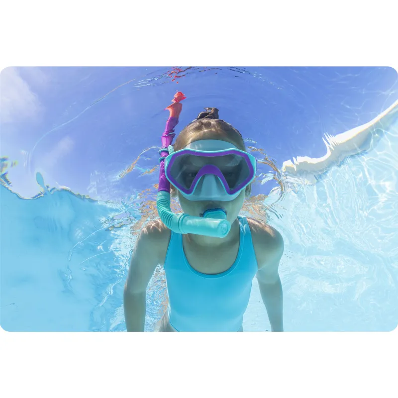 Bestway 25046 Set Snorkeling pentru Tineri, în albastru, pentru adolescenți activi