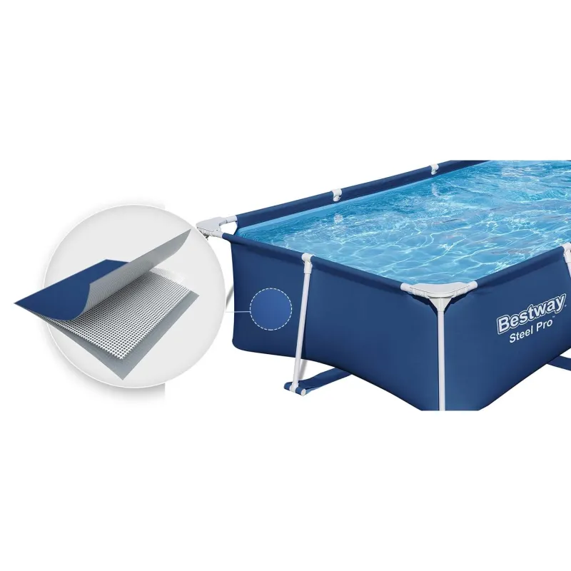 Piscină grădină cu cadru 259x170x61 cm cu design modern pentru vară