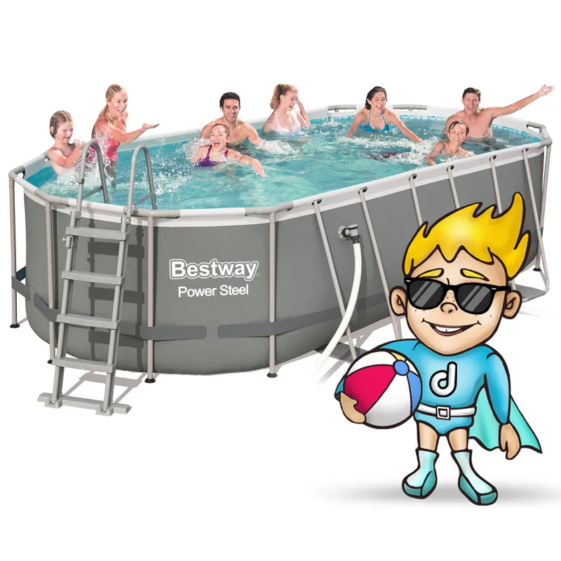 Bestway 56710 Piscină de Grădină 549 x 274 x 122 cm 17in1 în stil modern