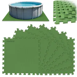 Saltea din spumă sub piscină puzzle 50 x 50 cm 8 buc