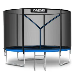 Trambulină de grădină 6ft/183cm cu plasă externă și scară Neo-Sport