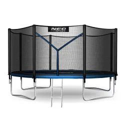 Trambulină de Grădină Neo-Sport 13ft/404cm cu Plasă Externă și Scară