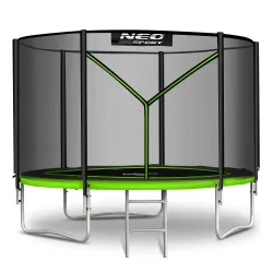 Trambulină de grădină 8ft/252cm cu plasă externă și scară Neo-Sport
